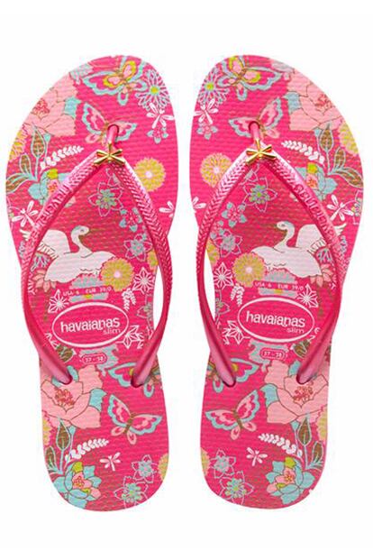 Aire oriental: sandalias en fucsia de Havaianas (30 euros).