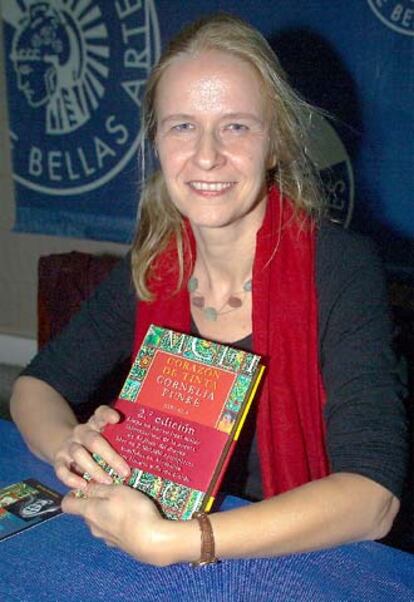 Cornelia Funke, durante la presentación de su libro.