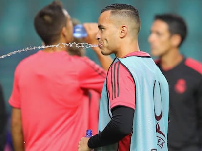 Raúl de Tomas, durante la Supercopa de Europa. 