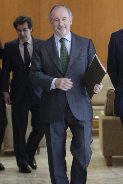 Rato, ayer en las jornadas de Deloitte en Madrid.