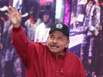 Daniel Ortega, durante su más reciente aparición en Managua.