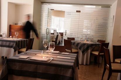 Comedor del restaurante Tribeca, en Sevilla.