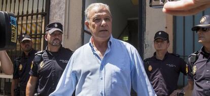 El exconsejero Ángel Ojeda, tras su detención este verano. 