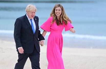 Carrie Symonds y Boris Johnson