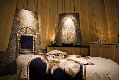 Una de las habitaciones del Copperhill Mountain Resort de Are (Suecia).