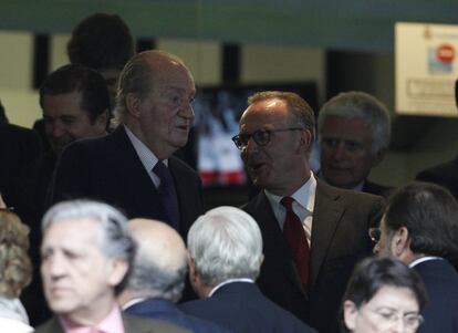 El Rey Juan Carlos I con Rumenigge