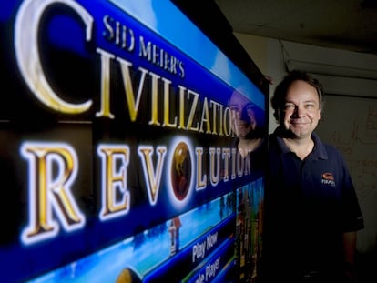 Sid Meier, el 6 de abril de 2008 en su oficina de Maryland (Estados Unidos).