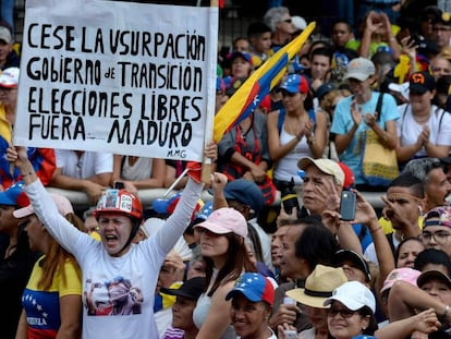 O protesto da oposição desta quinta-feira.