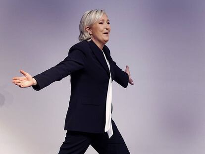 Marine le Pen, la candidata de la extrema derecha a las pr&oacute;ximas elecciones francesas. 