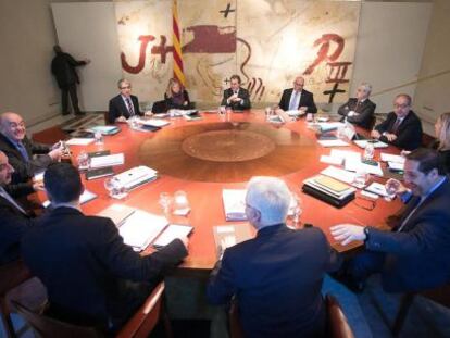 Reunión del Gobierno catalán, en una imagen de archivo