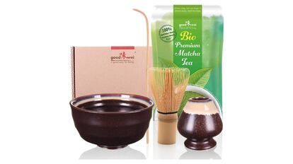 Juego de té matcha