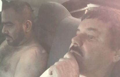 'El Chapo' Guzmán, detenido. Las autoridades han confirmado la autenticidad de la foto.