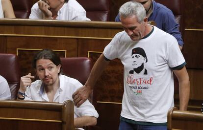 El diputado de Podemos por Jaén y sindicalista, Diego Cañamero.