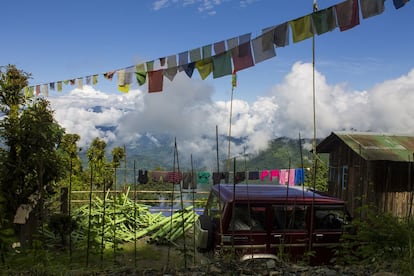 Jaubari, en el distrito Sur de Sikkim, es una aldea de montaña en la que vive un centenar de familias.

P