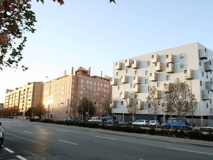 Viviendas de la EMVS en el PAU Ensanche de Carabanchel, en Madrid.