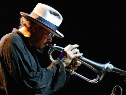 El músico de jazz latino Jerry González. 