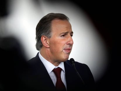 Jos&eacute; Antonio Meade, en una conferencia de prensa el 7 de marzo.