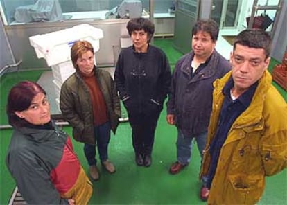 De izquierda a derecha, Maricarme Suárez, Chelo Sueiro, María Blanco, Alfredo Varela y Suso Lista.