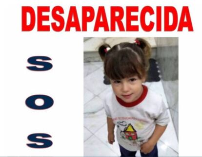 Imatge de la nena desapareguda a Màlaga dimecres a la nit.