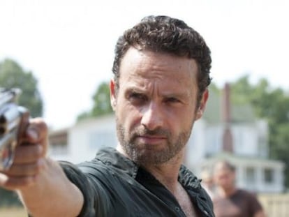 Andrew Lincoln en un fotograma de la serie de televisi&oacute;n &#039;The walking dead&#039;.