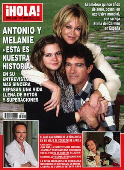 Portada de la revista <i>¡Hola!</i> de 21 de abril de 2010