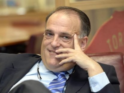 Javier Tebas, presidente de la Liga de F&uacute;tbol Profesional