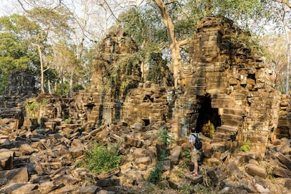 Ruinas budistas en Banteay Chhmar, Camboya. 