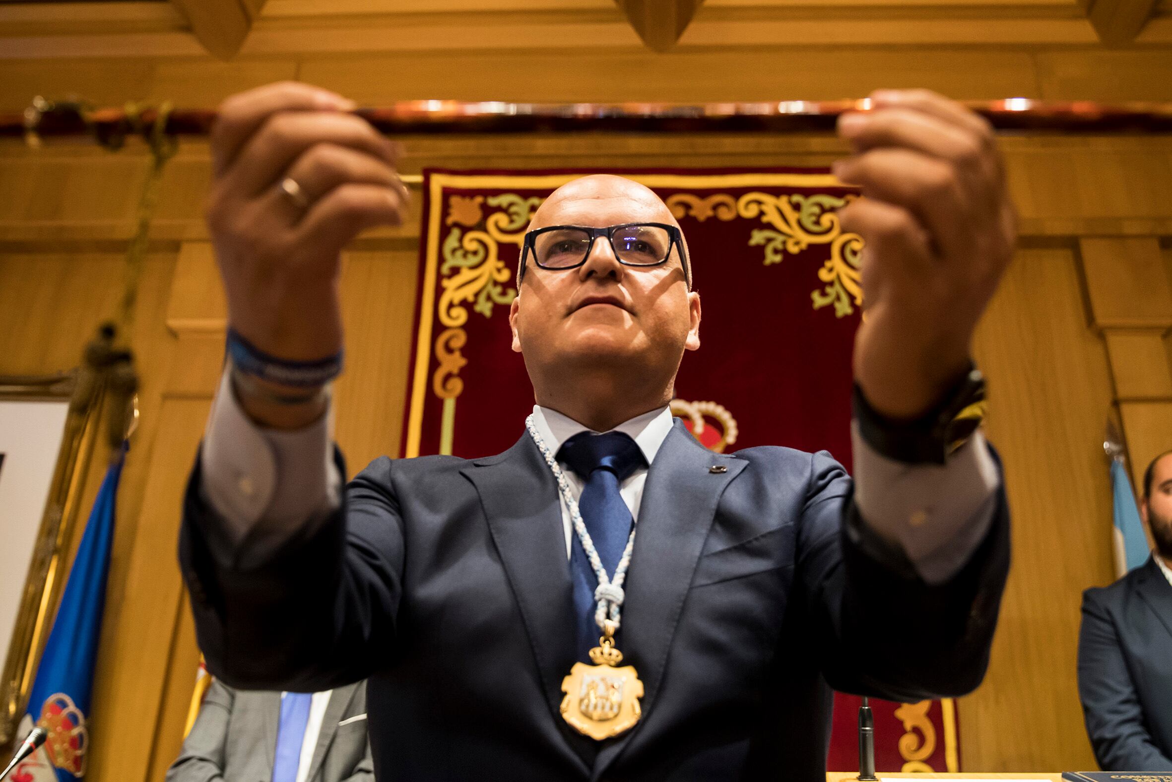 Manuel Baltar, en su última toma de posesión como presidente de la Diputación de Ourense en julio de 2019.