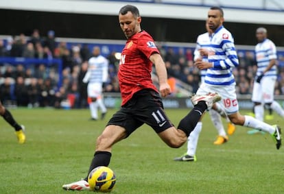 Ryan Giggs, durante un partido ante el Queens Park.