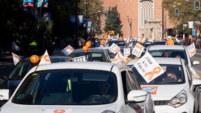 Manifestación contra la 'ley Celáa', en Zaragoza en noviembre de 2020.