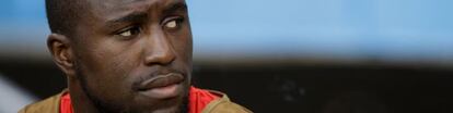 Jozy Altidore, no banco de reservas dos Estados Unidos.