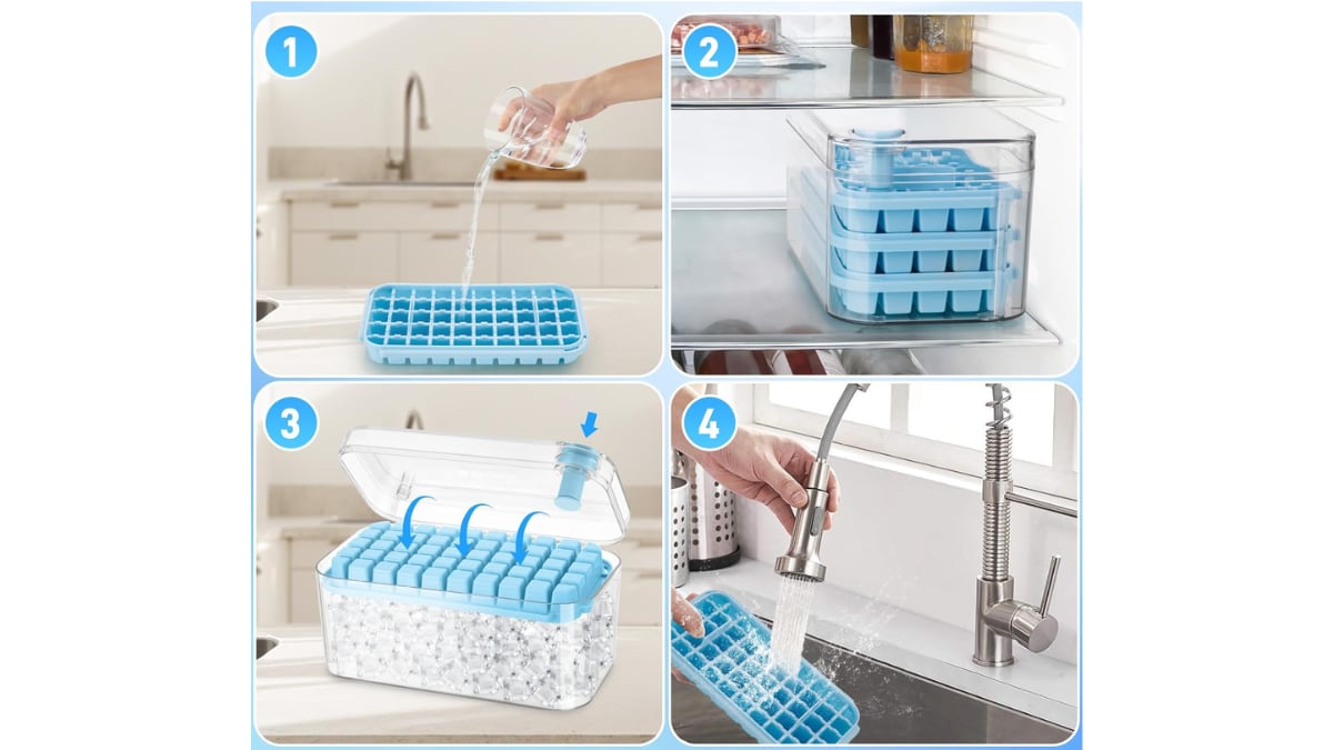 Su tapa con botón facilita el desmoldado.