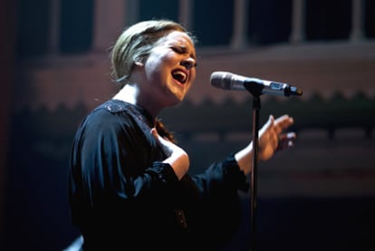 La cantante británica Adele, el viernes pasado durante un concierto en Ámsterdam.