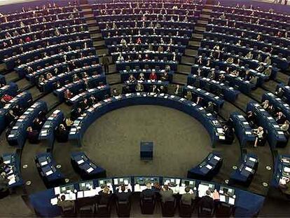 El hemiciclo del Parlamento Europeo en Estrasburgo.