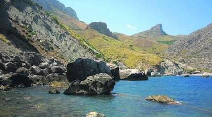 Cala de Castell, en la finca de Ternellas, Pollença.