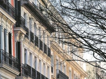Edificio histórico en el distrito madrileño de Salamanca, donde muchas viviendas han sido rehabilitadas.