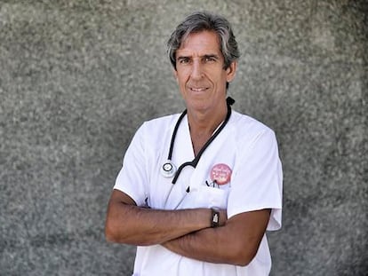 El nuevo presidente del Colegio de Médicos de Madrid, Miguel Ángel Sánchez Chillón.