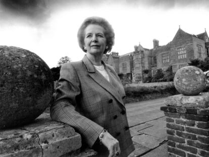 Margaret Thatcher, en Chequers en septiembre de 1993.