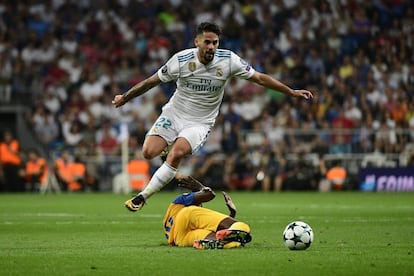 Isco durante el partido de este miércoles contra el Apoel.