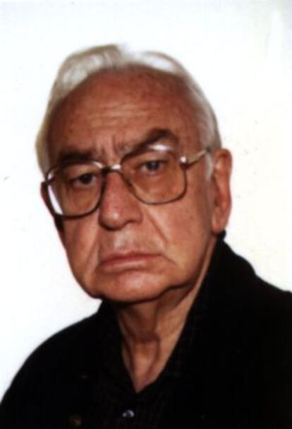 El pintor Álvaro Delgado, en 1996.