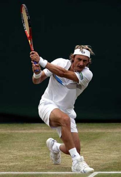 Juan Carlos Ferrero, durante su partido contra Florian Mayer.