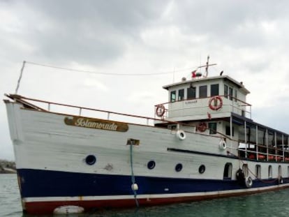 El buque de Al Capone en el Canal de Panam&aacute;.