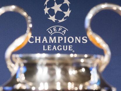 El trofeo de la Champions League.