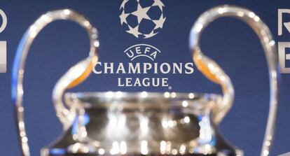 El trofeo de la Champions League.