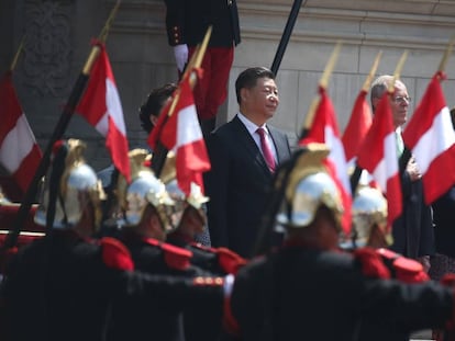 El presidente chino Xi Jinping junto al presidente peruano Pedro Pablo Kuczynski en la visita oficial a Lima celebrada en 2016. 