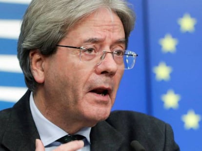 El comisario de Economía de la UE, Paolo Gentiloni.