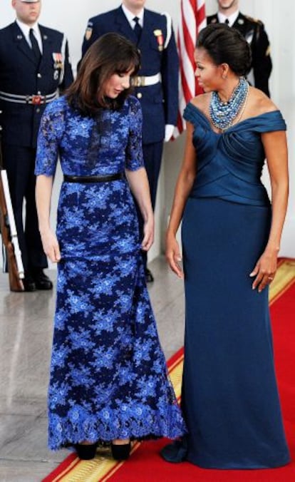 Samantha Cameron y Michelle Obama, en la Casa Blanca.