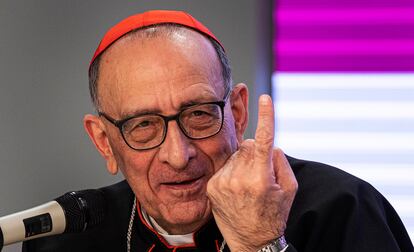 El presidente de la Conferencia Episcopal Española, el cardenal Juan José Omella, el pasado 14 de enero durante el encuentro con los medios para dar cuenta de las reuniones ad limina mantenidas con el papa Francisco.