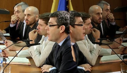 De izquierda a derecha: Luis Garicano, Nacho Álvarez, Manuel de la Rocha y Álvaro Nadal.