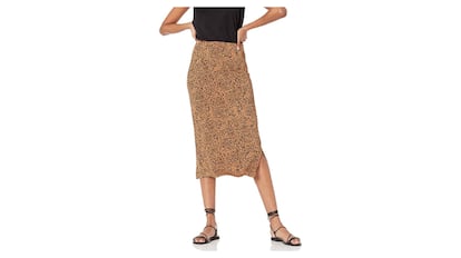 Falda midi estampada de Amazon Essentials
